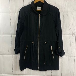 Kismet black spring/summer coat, size S